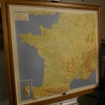 Institute National Relief Map of France Framed  £195