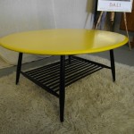 Vintage Ercol Sofa Table in Black and Lemon Yellow £250