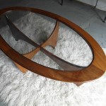 G Plan Astra Oval Coffee Table  with Original Glass £125 SOLD
