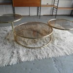 Vintage Italian Chrome and Glass Expanding  Sofa Table £125 SOLD