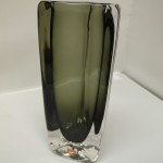 Orrefors Smoked Glass Vase Signed by Nils Landberg £125 SOLD