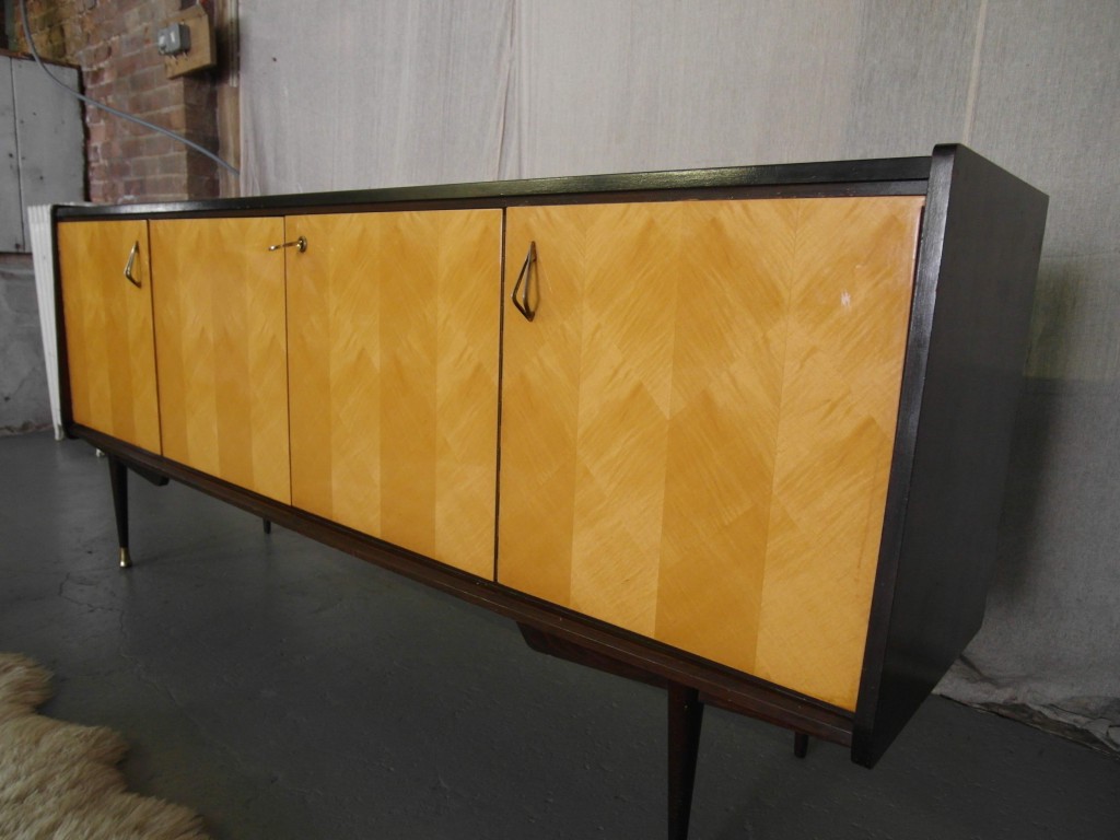Vintage Italian Rosewood and Maple Lacquered Sideboard £1065 SOLD