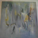 Large 5x5ft 1950s British Modernist Abstract Oil on Canvas £5000