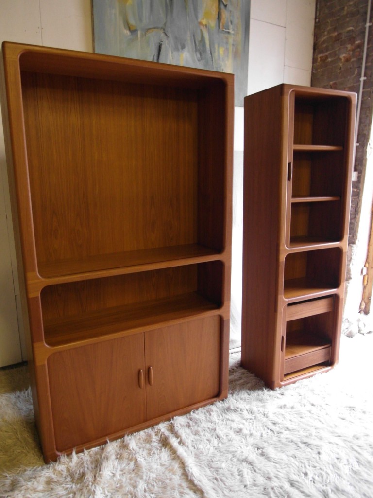 Very Rare  Large And Small 1970's Dyrlund Tambour Door "Lozenge" units £600 SOLD