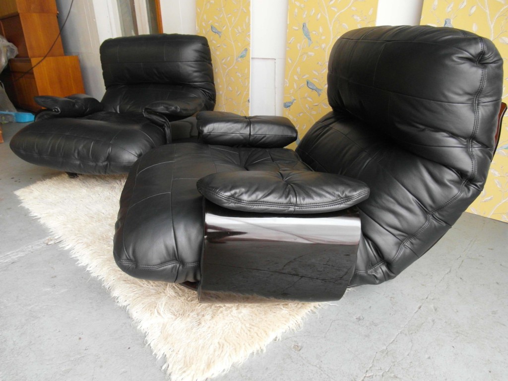 Matching Pair of Ligne Roset Chairs by Michel Ducaroy In Mint Condition £2500