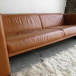 Vintage De Sede Four Seater Sofa & Matching Armchair in Tan Neck Leather £695SOLD