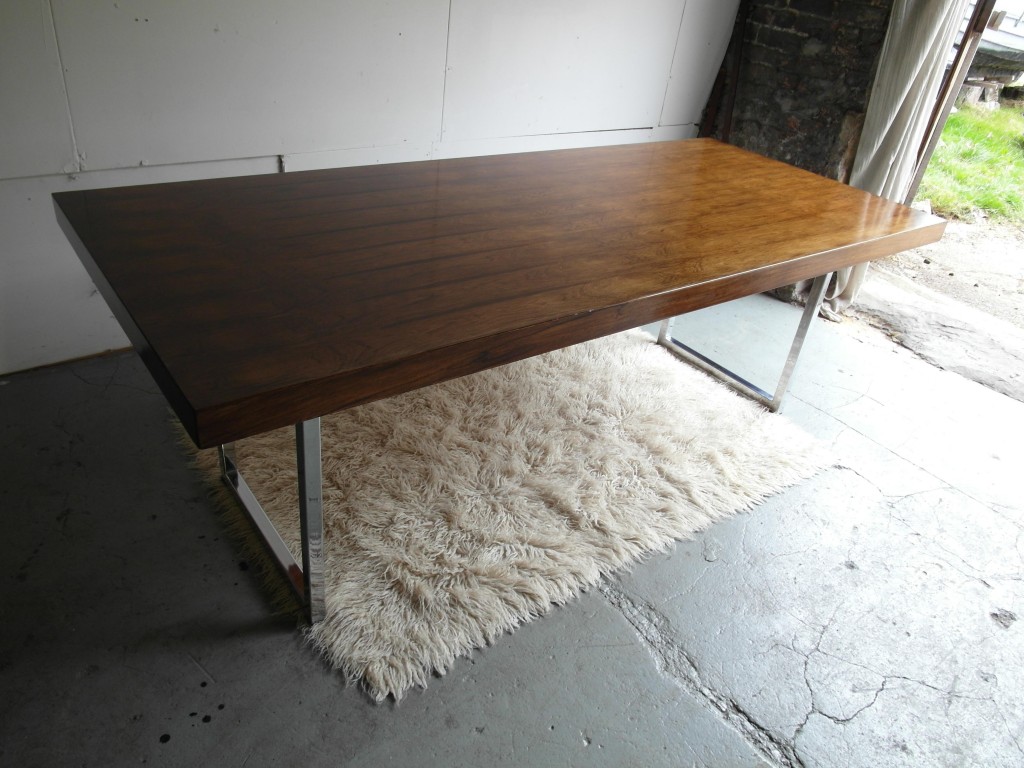 Vintage Gordon Russel GR1 Table in Brazilian Rosewood and Chrome £1295SOLD