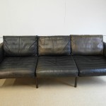 RARE Ateljee Sofa by Yrjo Kukkapuro In Buffalo Leather £1995